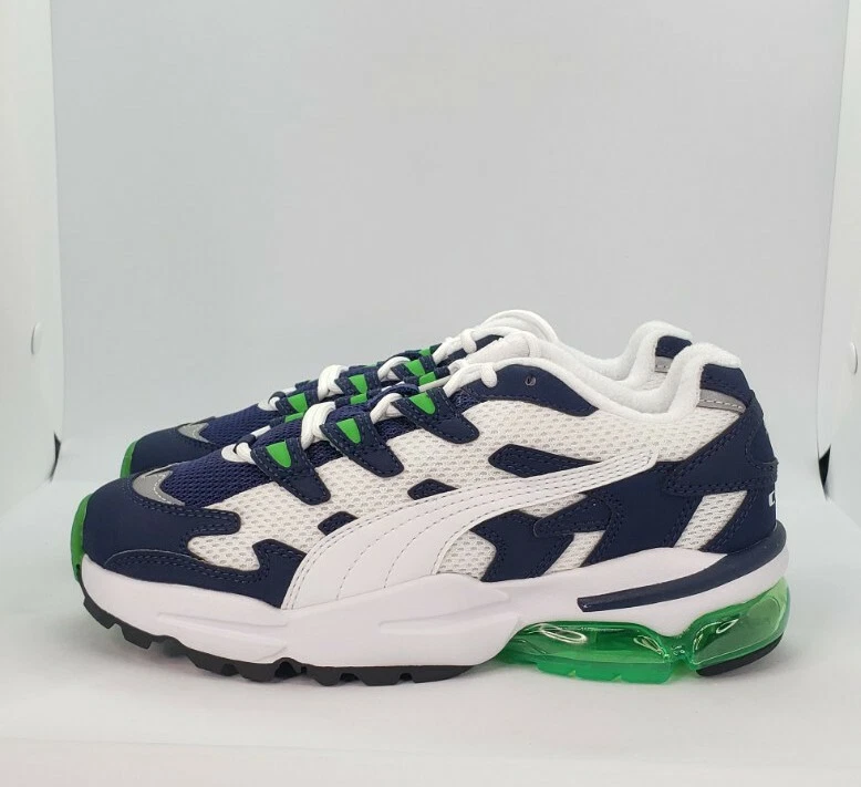 $90 Nuevo en Caja Puma Cell Alien OG Jr Zapatillas Zapatos Jóvenes Niños talla (5) Azul Marino/Verde Foto 3 de 4