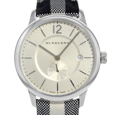 Burberry Stainless Steel Watch Silver Round Face Burberry Men Unisex Women Watch City Luxury Round Stainless  main image 3