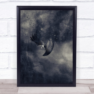 icarus Myths Legends Greek Grunge Falling Herbst Fairy-tale Creative Art Print