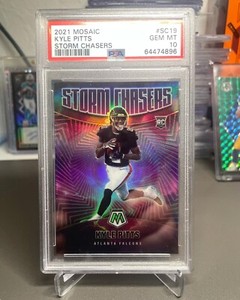 2021 Mosaic Kyle Pitts Storm Chasers RC SSP Case Hit PSA 10 Gem Mint Falcons