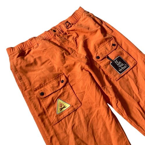RARE* Teddy Fresh X Smokey Bear Orange Hiking Cargo Pants Men size 2XL in Orange - Picture 3 of 10