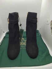 New Holland Cooper Mayfair Suede Ankle Boot Black Size 8