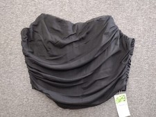 Fashion Ruched Corset Women Small Black Gothic Victorian Coquette MS