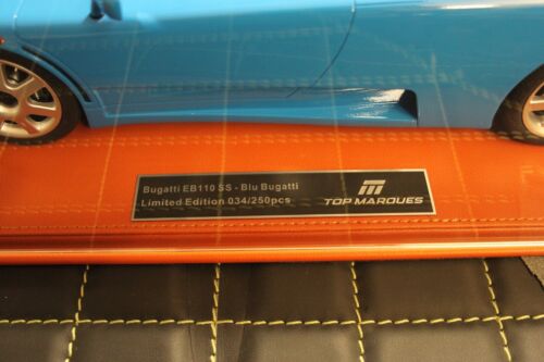 1:12 Topmarques Bugatti EB110 SS Supersport Coupe Bugatti Blue Blau 34/250 NEU - Picture 2 of 8