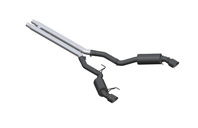 MBRP Exhaust S7277BLK Black Series Cat Back Dual Split Rear Exit Exhaust System
