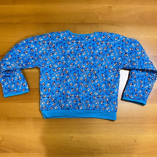 Disney Long Sleeve Pajama Jersey Double Sided Blue Mickey Snow Sport Ski 90s - Picture 6 of 9
