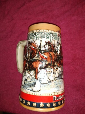 budweiser beer steins 1988