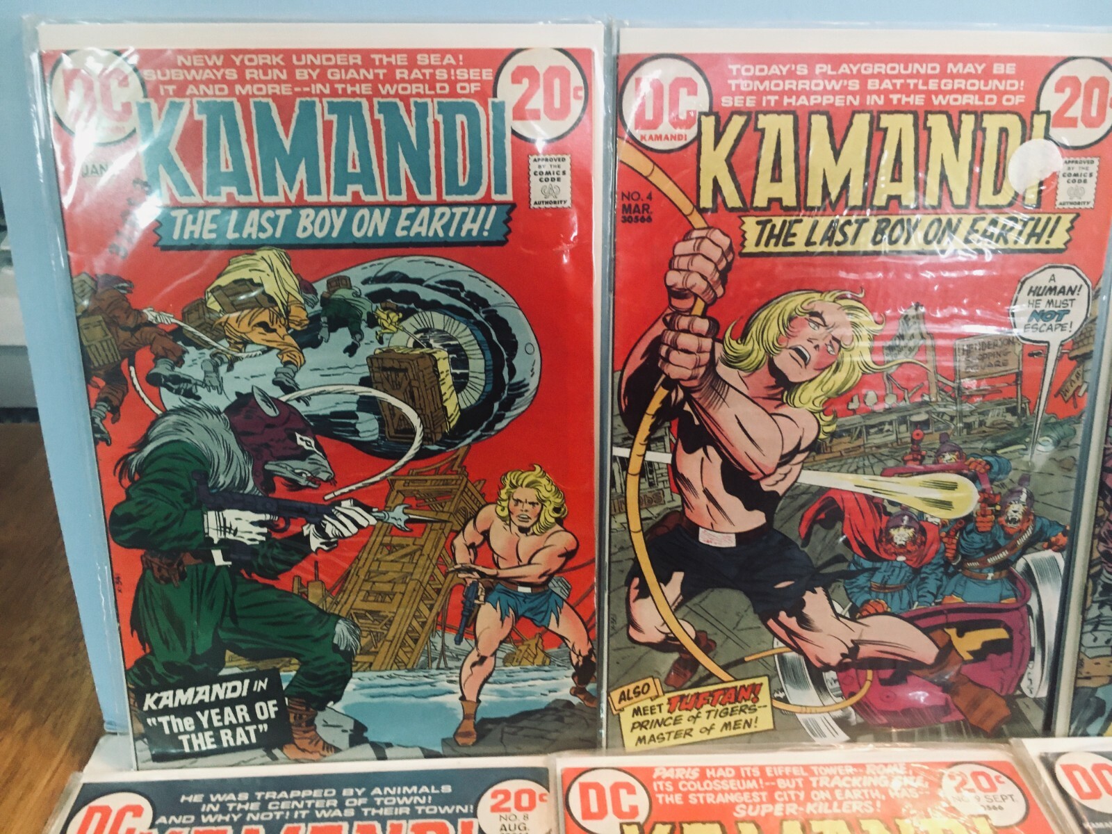 KAMANDI Last Boy On Earth 10 Comic LOT Jack Kirby #2,4,6,7,8,9,10,12,13,16 -Nice