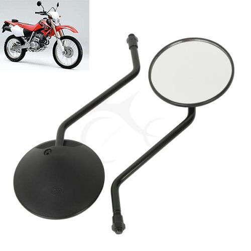 A Pair 10mm Black Rear View Mirrors for HONDA XR80 XR230 TLR200 XR200 XR125 - Picture 1 of 7