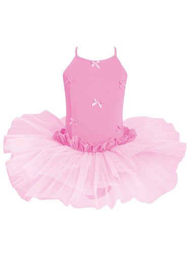 Kids Girls Dresses Team Leotard Bowknot Dress Festive Sundress School Dancewear - Picture 8 of 42