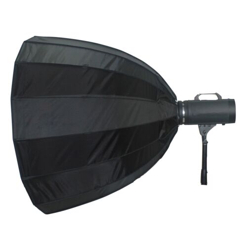 35in/89cm Deep Parabolic Umbrella Softbox 16 Rib Bowens Type Mount Photo Flash - Afbeelding 1 van 11