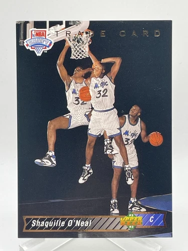 Shaquille O'Neal 1992-93 Upper Deck #1b Trade Card Rookie Card RC 10