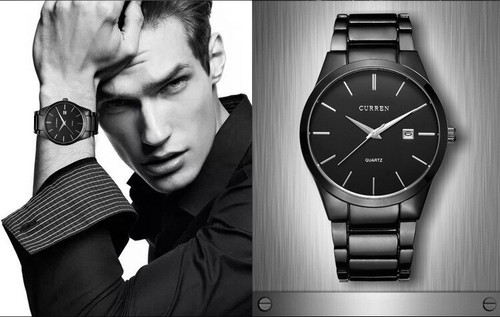 CURREN Mens Outdoor Sport Fashion Date Quartz Analog Stainless Steel Wrist Watch - Picture 11 of 15