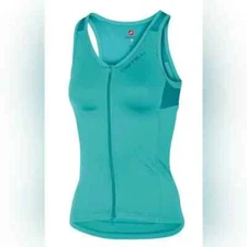 Castelli Solare Full Zip Women's Cycling Top Azure blue XS NEW!