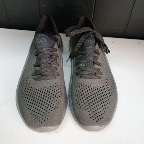 Crocs LiteRide 360 Pacer Sneakers Shoes Black Gray 206705 Women's Size 10 - Picture 2 of 6