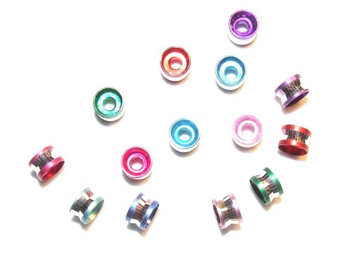 200 Assortment Aluminium Beads Metal 4x6 mm Tube Bead Metallic Jewellery Making - Picture 4 of 4