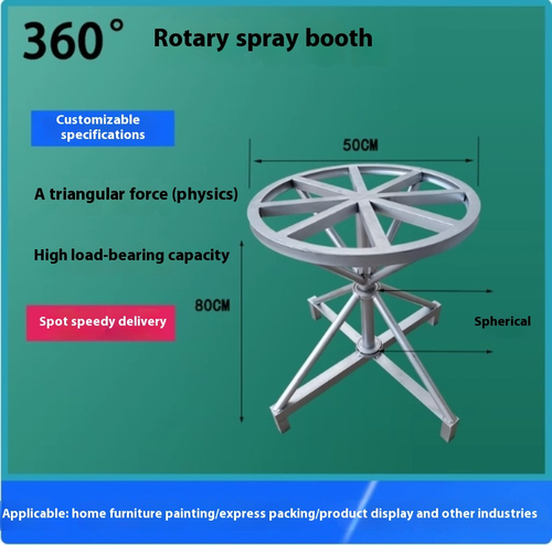 Round Rotary Table Spray Painting Rack Stainless Steel Surface Packaging Table - Picture 16 of 16