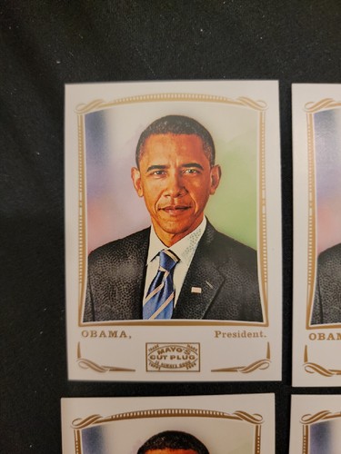 (4) 2009 Topps Mayo's Cut Plug Barack Obama President #205 - Picture 4 of 10