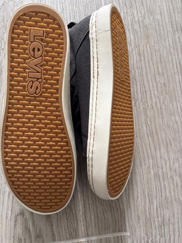 LEVI STRAUSS Black Low Top Sneakers Sz 6.5 UK - Picture 8 of 11
