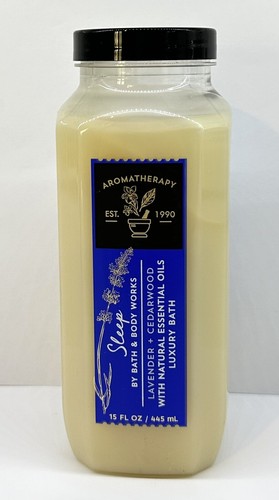 Baño de lujo Bath & Body Works AROMATERAPIA DORMIR LAVANDA MADERA DE CEDRO 15 oz tan RARO - Imagen 2 de 2