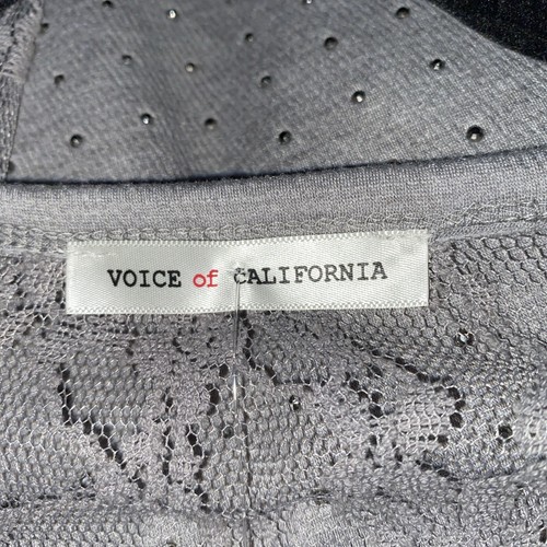 Size S Vocal Gray Tank With Lace Side Inserts - Picture 7 of 8