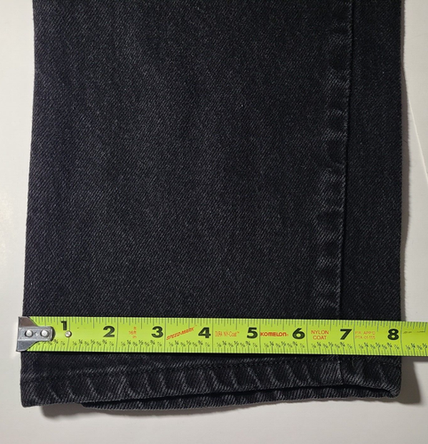 Vintage 80s/90s Wrangler Black Men's Denim Jeans Size 37 x 28.5 Made In USA - Picture 7 of 9