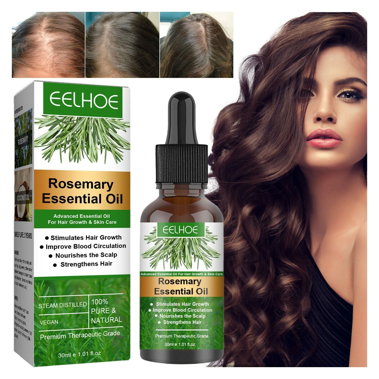 Rosemary Fast Hair Growth Loss Serum Essential Oil Anti Preventing Hair  Loose 🔥 | eBay