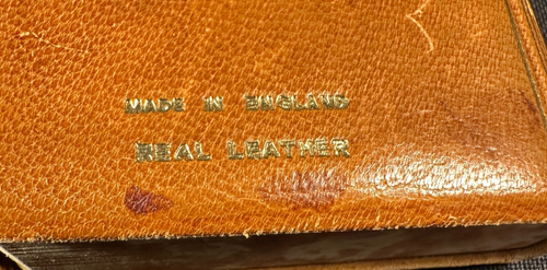 Vntg Minature Dictionaries: English German Italian Spanish French Latin Leather - Bild 18 von 20