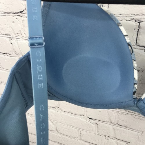 Cacique Bra Womens 40C Balconette Boost Plunge Adjustable Strap Blue - Picture 11 of 13