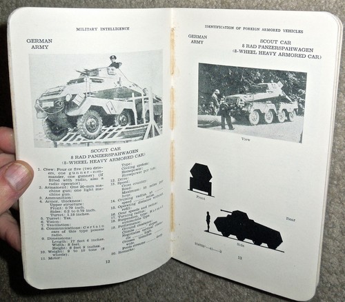 WW2 US War Dept 1941 Military Intelligence ID of Foreign Armor Vehicles FM 30-42 - Picture 5 of 11