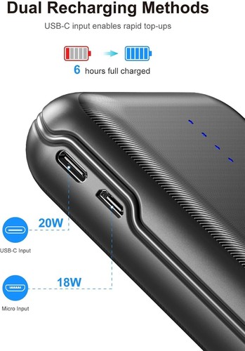 Compact 30000mAh Portable Charger with 22.5W Fast Charging & Safety Features - Picture 7 of 12