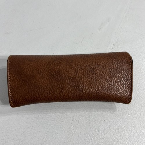 Ray Ban Case For Eyewear Brown Leather Snap Closure Sunglass Storage - Picture 3 of 6