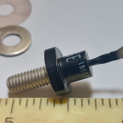 GE Si Standard Recovery Rectifier DO4 50V 3A CATHODE CASE Stud XRef: NTE5830 - Bild 4 von 4