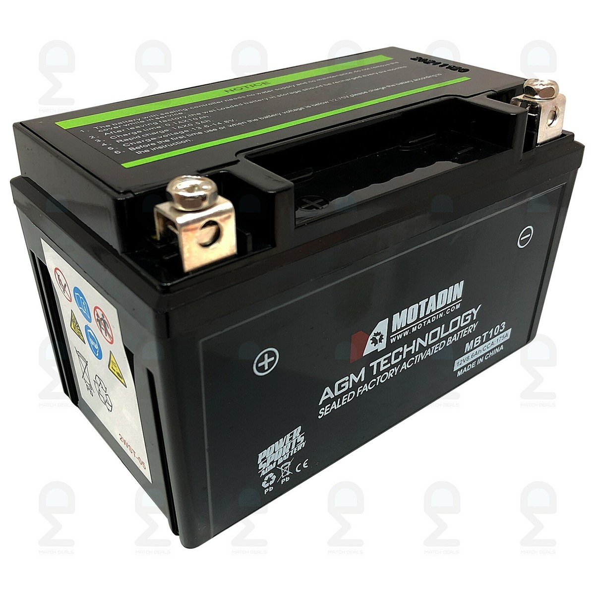 AGM BATTERY FOR YAMAHA ZUMA 125 GQX125 2022 / TENERE 700 XTZ700