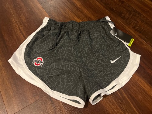 New Nike Womens OSU Ohio State Buckeyes Womens Tempo Shorts Size Small