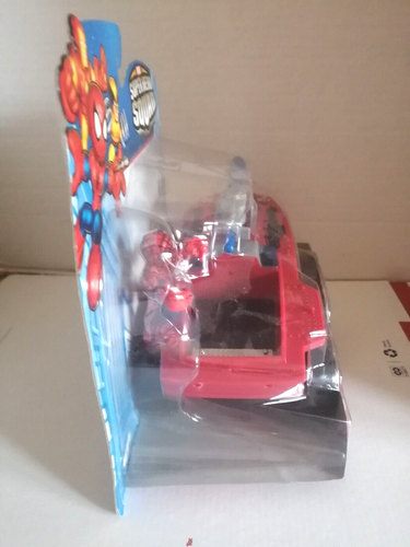 2009 Marvel Super Hero Squad Cruisers Spider Splasher With Spider Man Action Fig - Picture 2 of 5