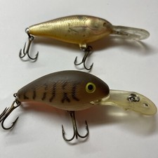 LURE LOT OF 2 REBEL & SPORTFISHER MISTER TWISTER FISH TACKLE EB1-J22