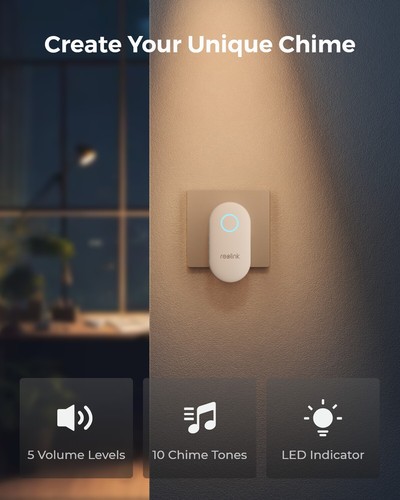 Reolink Chime For Reolink Video Doorbell Companion Adjustable Ringtones Volumes - Picture 2 of 6