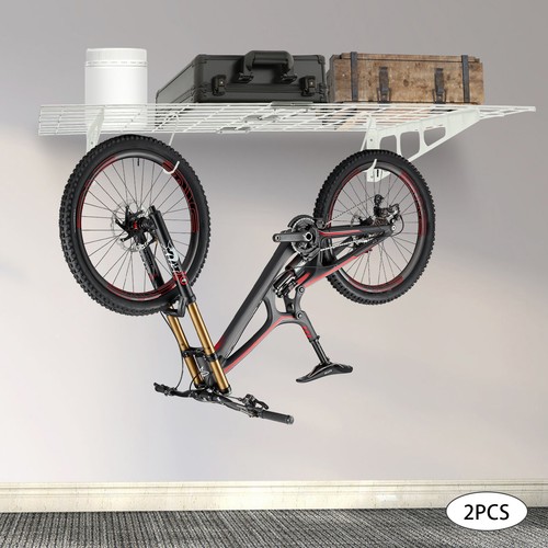 24"x48" Wall Shelf Rack Floating Shelves 2 Pack Heavy Duty Garage Wall Shelving - Picture 15 of 21