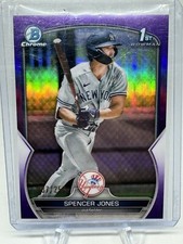 2023 Bowman Chrome Spencer Jones 1st Bowman Purple Refractor /250 #BCP-139