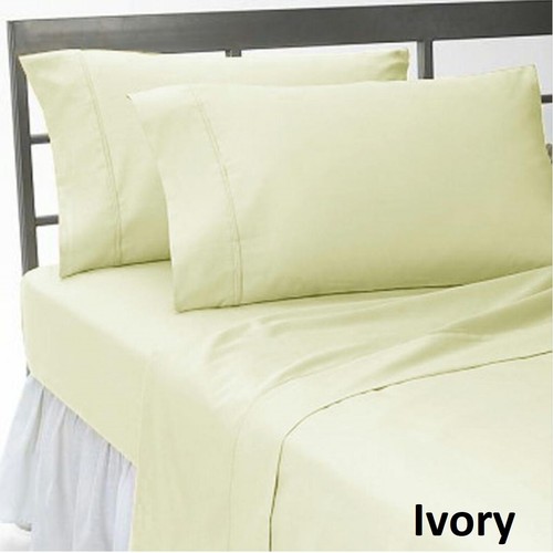 Atractivo Juego de Ropa de Cama 7 PIEZAS 1000 TC Algodón Egipcio Todas Talla AU Colores Sólidos - Imagen 9 de 20