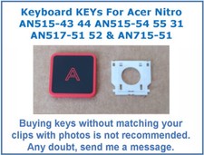 Keyboard KEY for Acer Nitro 5 7 AN515-43 44 54 55 56 57 58 AN517-51 52 AN715-51
