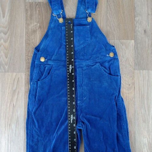 Vintage Longstreet Toddler Boys Size 5 Blue Corduroy Cotton Overalls Pants - Picture 6 of 8