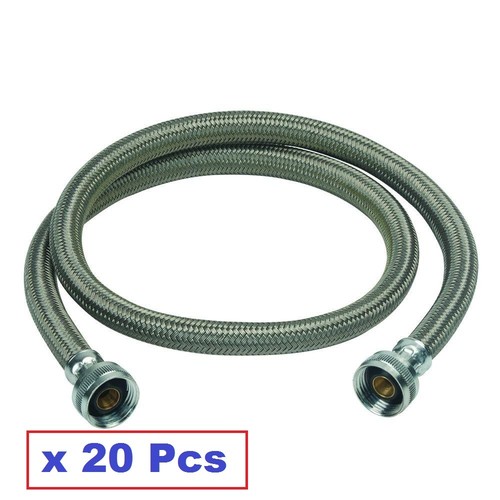 Plumbing lot 20pcs S.S. Washing Machine Connectors / Supply Lines 60" 3/4"FGH