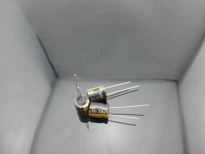 6PCS Nichicon KW 330uf 35v 330mfd audio  Capacitor caps 10mm*12.5mm