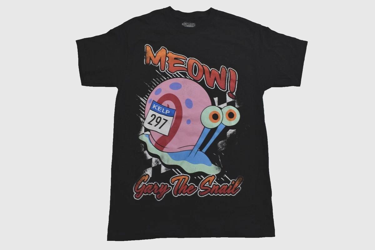 SpongeBob SquarePants Heren Zwart Dambord T-Shirt met korte mouwen | Met SpongeBob, Sandy, Gary, Mr. Krabs, Patrick en Squidward | Authentieke SpongeBob Merchandise | Perfect cadeau voor hem