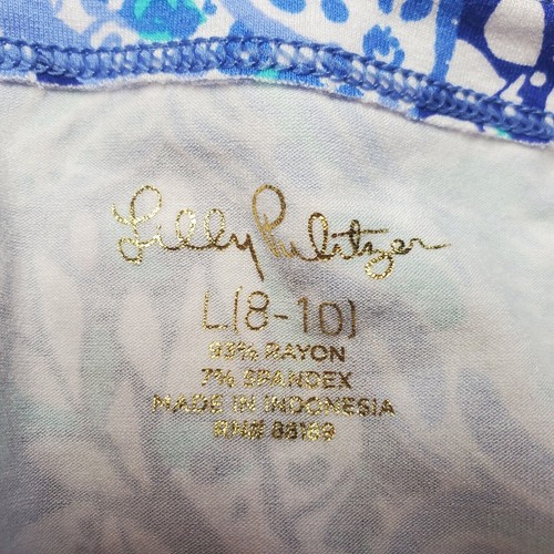 Lilly Pulitzer Mini Sophie Dress Girls L 8-10 Royal Purple Animals Blue UPF 50+ - Picture 3 of 10