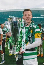 Signed CALLUM MCGREGOR Celtic 12"x8" photo PROOF/COA SCOTLAND