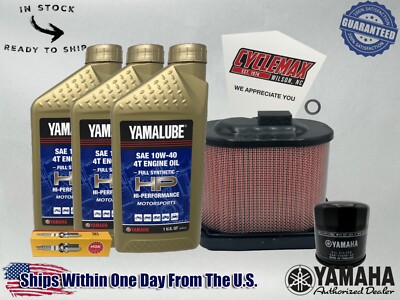 Cyclemax Full-Synthetic Yamalube Tune-Up Kit fits 2018-2025 Yamaha XSR700