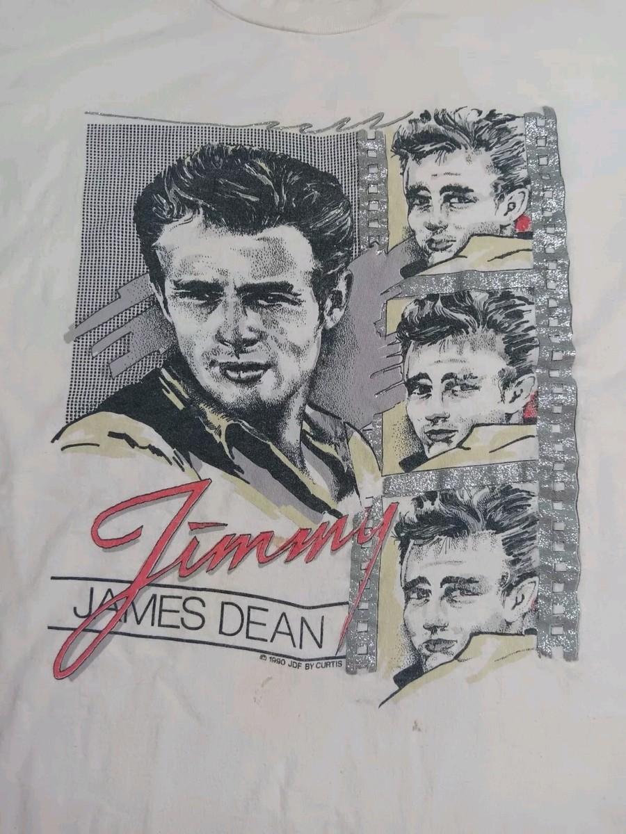 Vintage Diamond Dust 90's James Dean Single Stitch Glittery 1990 T